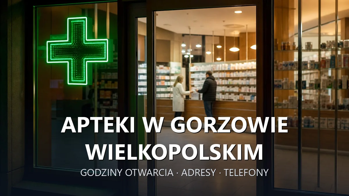 Apteki w Gorzowie Wielkopolskim - godziny otwarcia i dyżury