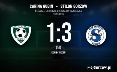 [PIŁKA NOŻNA] Carina Gubin – Stilon Gorzów 1:3. Stilon wygrywa w 10. kolejce Betclic 3. Liga Grupa 3 (Grupa III)