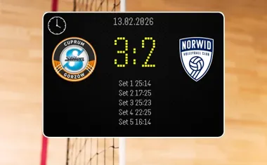 [SIATKÓWKA] Cuprum Stilon Gorzów wygrał w PlusLidze w kolejce 21 – 3:2 z Steam Hemarpol Politechniką Częstochową