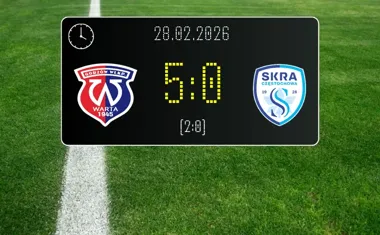 [PIŁKA NOŻNA] Warta Gorzów Wielkopolski – SKRA Częstochowa 5:0 – pewne zwycięstwo w 20. kolejce Betclic 3. Liga Grupa 3 (Grupa III)