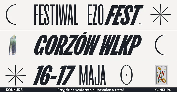 Grafika promocyjna wydarzenia Festiwal Ezoteryki i Medycyny Naturalnej w Gorzowie Wielkopolskim