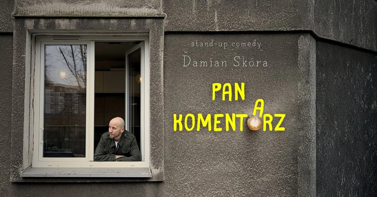 Grafika promocyjna wydarzenia Pan Komentarz + Polska Komentująca – wieczór komedii