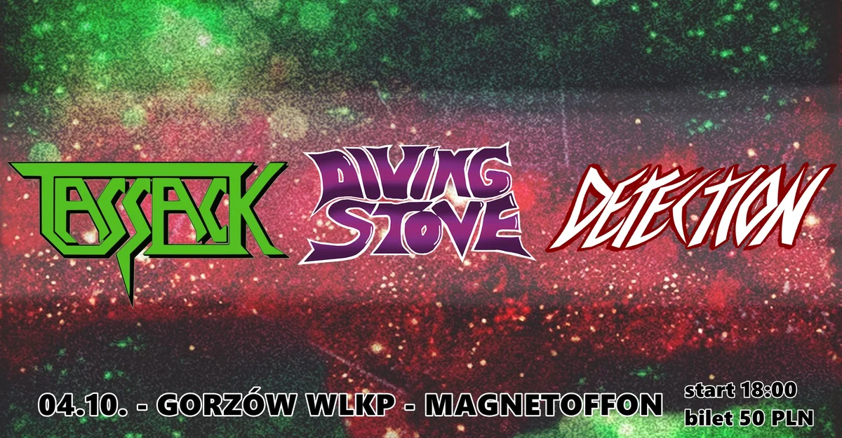Grafika promocyjna wydarzenia Koncert thrash i speed metalu w Gorzowie Wielkopolskim