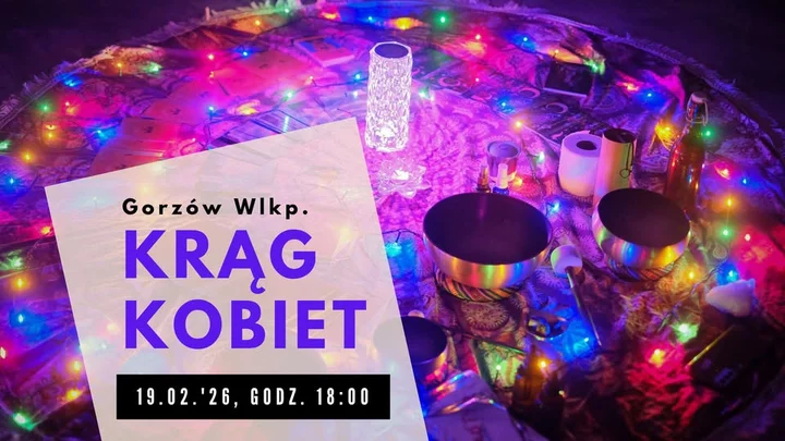 Grafika promocyjna wydarzenia Krąg Kobiet – spotkanie w przestrzeni serca (Gorzów Wlkp.)