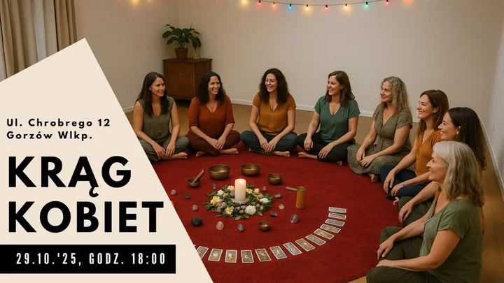 Grafika promocyjna wydarzenia Krąg Kobiet — Gorzów Wlkp.