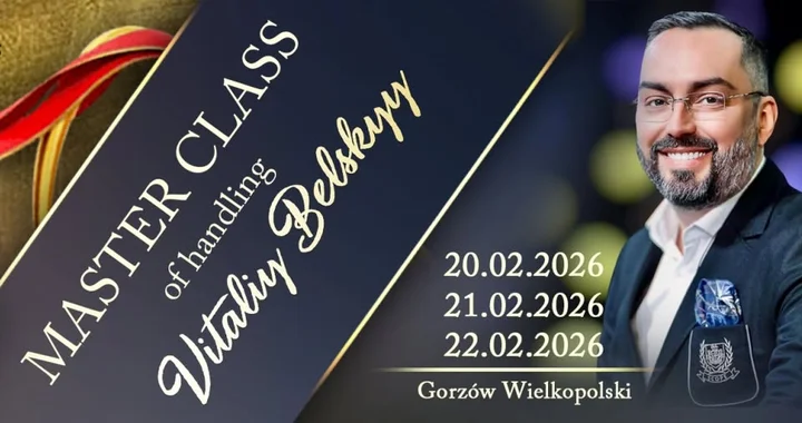 Grafika promocyjna wydarzenia Masterclass handlingu VITALIY BELSKYY — intensywny kurs w Gorzowie Wielkopolskim