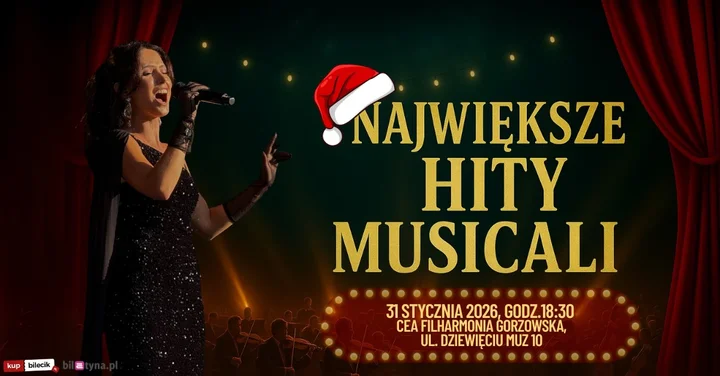 Grafika promocyjna wydarzenia Największe Hity Musicali Świątecznie — Wielkie Widowisko Muzyczne z Grand Royal Orchestra