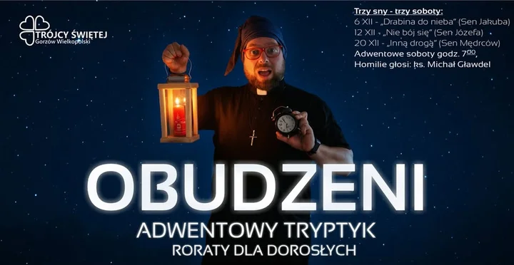 Grafika promocyjna wydarzenia OBUDZENI — Roraty dla dorosłych w Gorzowie Wlkp.