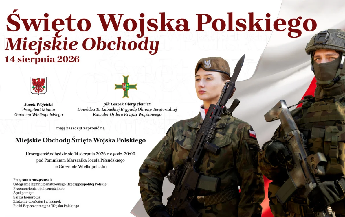 Grafika promocyjna wydarzenia Święto Wojska Polskiego 2026