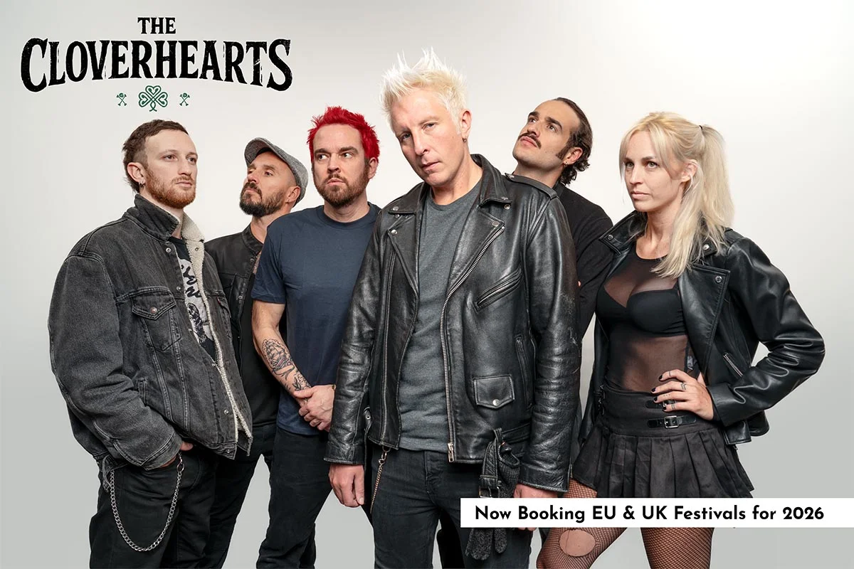 Grafika promocyjna wydarzenia The Cloverhearts: koncert celtyckiego punka