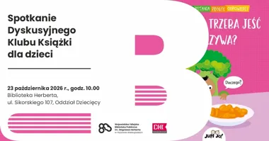 Grafika promocyjna wydarzenia DKK w Oddziale Dziecięcym w Gorzowie