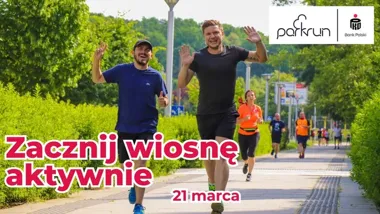 Grafika promocyjna wydarzenia parkrun Gorzów Wielkopolski #382 — start pierwszego dnia wiosny