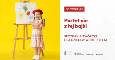 Grafika promocyjna wydarzenia Po swojemu – „Portret nie z tej bajki” – spotkanie twórcze dla dzieci