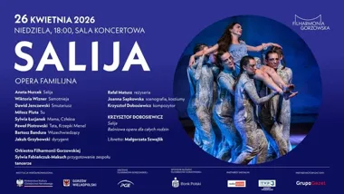 Grafika promocyjna wydarzenia Salija w Gorzowie: familijna opera o dorastaniu, emocjach i odkrywaniu siebie