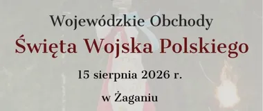 Grafika promocyjna wydarzenia Wojewódzkie Obchody Święta Wojska Polskiego