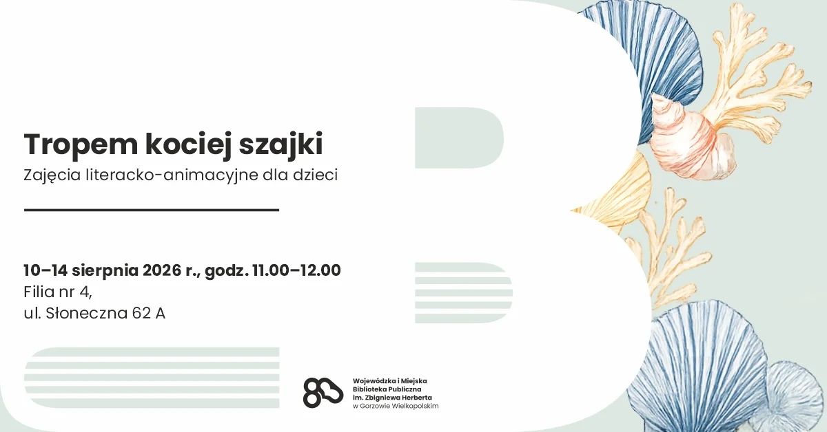 Grafika promocyjna wydarzenia Tropem kociej szajki – zajęcia dla dzieci
