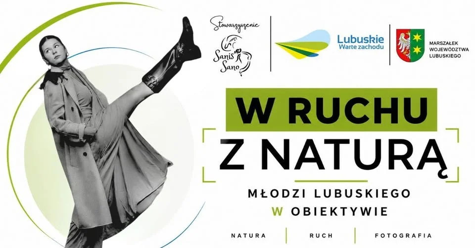 Grafika promocyjna wydarzenia W Ruchu z Naturą – Młodzi Lubuskiego w Obiektywie: warsztaty