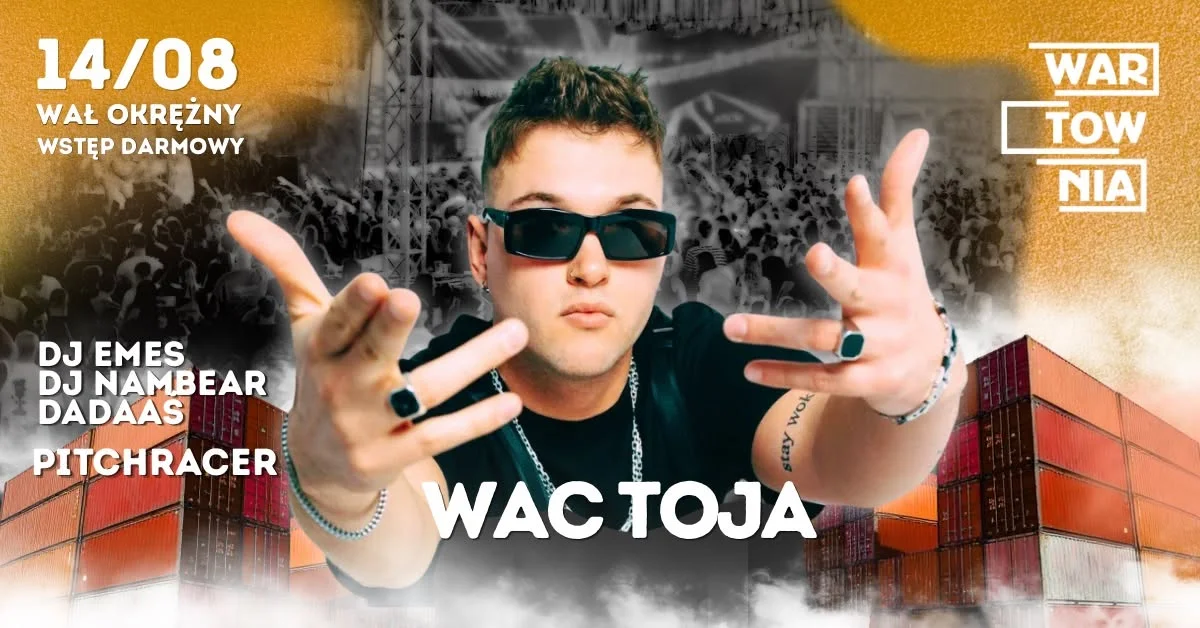 Grafika promocyjna wydarzenia Wartownia | WAC TOJA – koncert rapowy