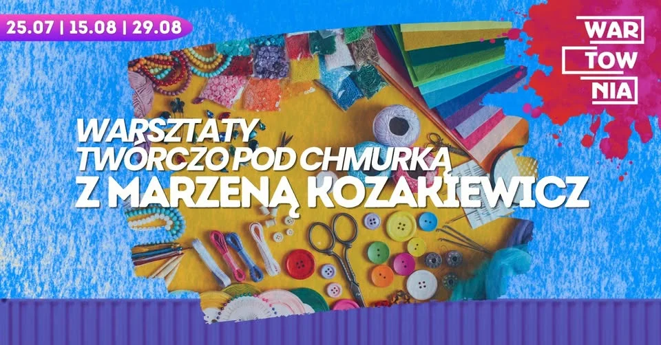 Grafika promocyjna wydarzenia Wartownia | Twórczo pod chmurką