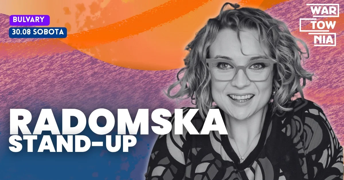 Grafika promocyjna wydarzenia Wieczór stand-up z Aleksandrą Radomską w Gorzowie Wielkopolskim