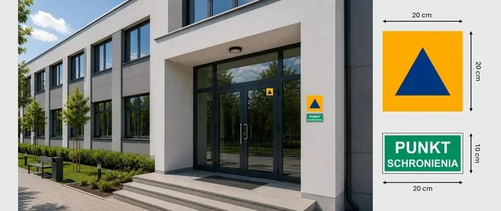 Ponad 86 tysięcy punktów schronienia z nowymi znakami. Jest też ważna zasada