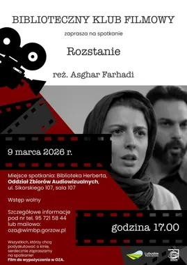 Wieczór z filmem Rozstanie w Bibliotece Herberta - kino blisko domu
