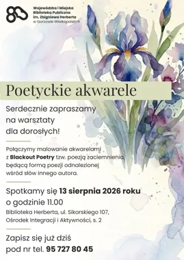 Akwarele spotkają się ze słowami w Bibliotece Herberta.
