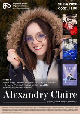 Alexandra Claire w Gorzowie - poranne spotkanie z literaturą new adult