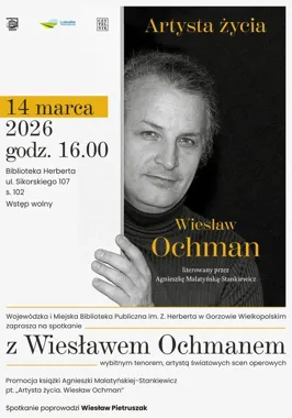 Wiesław Ochman wraca do Gorzowa - spotkanie i promocja książki w Bibliotece Herberta