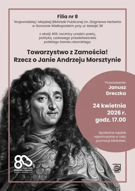 Barok wraca do gry w Gorzowie - wieczór z Janem Andrzejem Morsztynem