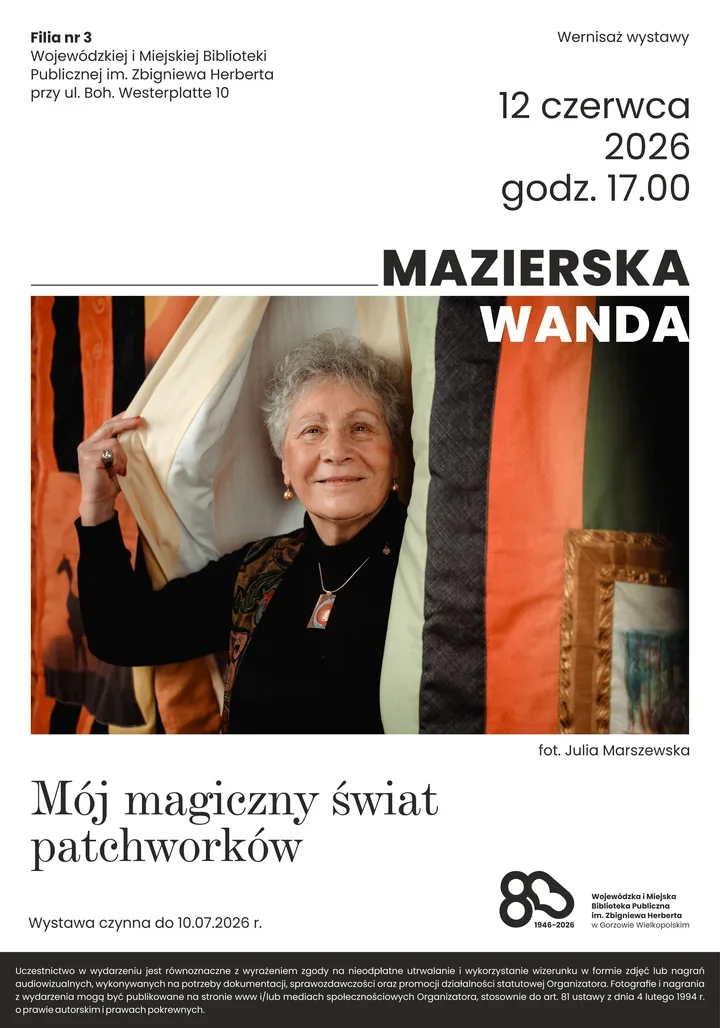 Patchworki Wandy Mazierskiej otworzą lato w bibliotece na Westerplatte