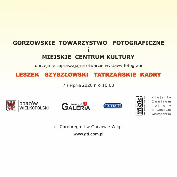 Tatrzańskie Kadry w Gorzowie - fotografia, która prowadzi w góry.