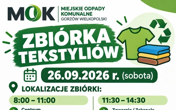Tekstyliów nie wrzucisz już do zmieszanych. Mobilna zbiórka w sześciu punktach