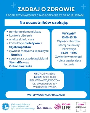 Bezpłatne badania i porady w Gorzowie. Specjaliści spotkają się z mieszkańcami